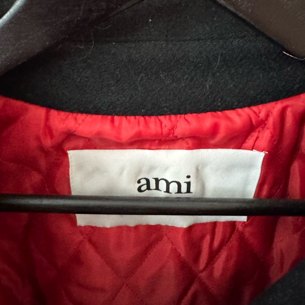 Ami Black Jacket with Red Lining - Picture 2 of 6